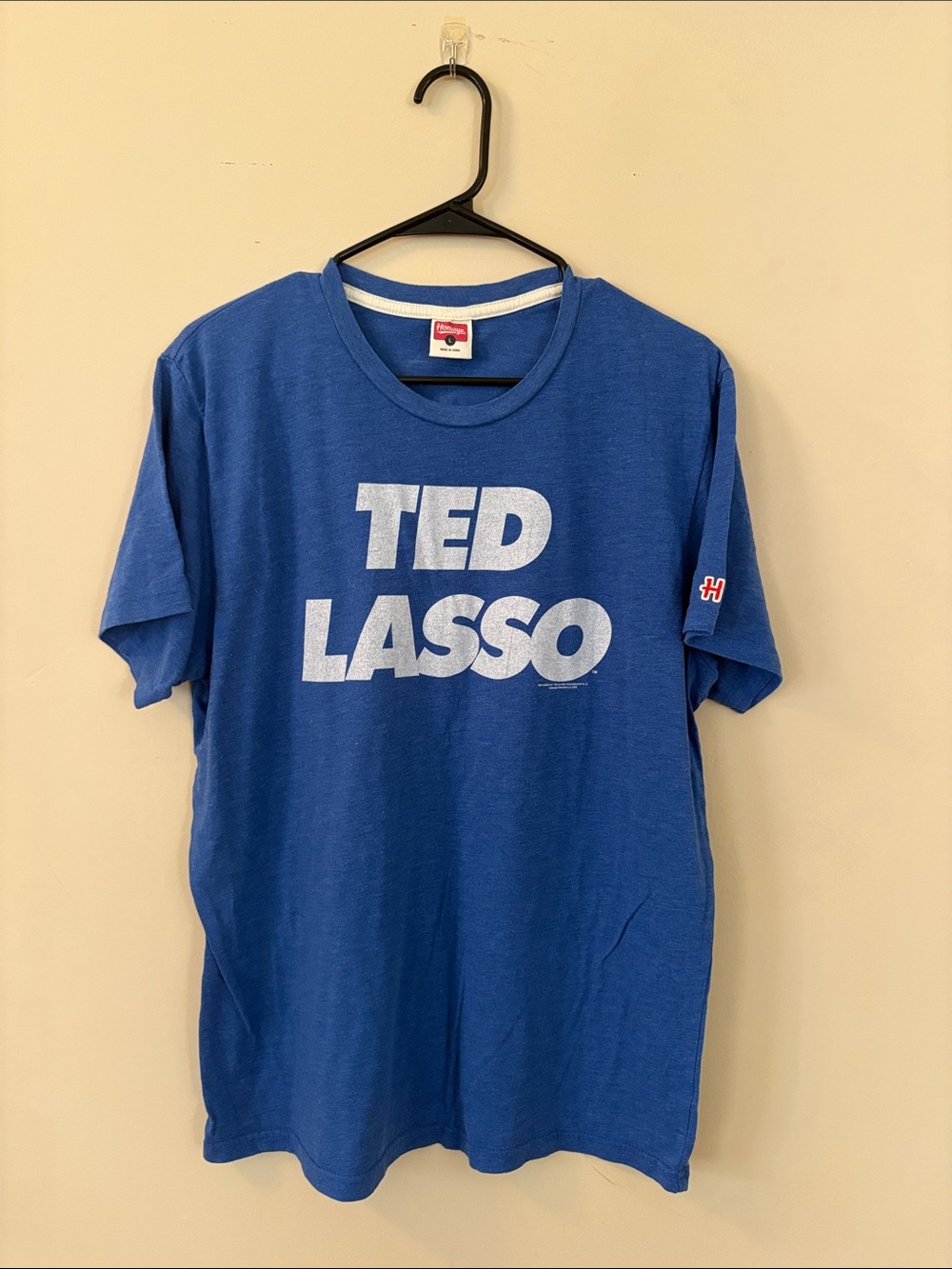 HOMAGE Blue "TED LASSO" Graphic Crewneck Tee